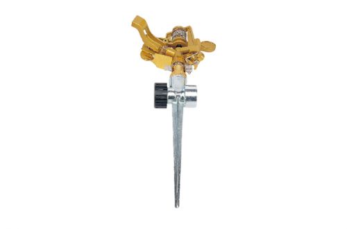 Zinc Impulse Sprinkler With Metal 2-Way Spike MS2