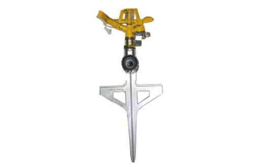 Zinc Impulse Sprinkler With Metal Step Spike MS3