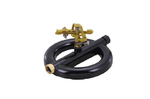 Brass 2-Arm Rotary Sprinkler With Zinc Sled Base And Brass Swivel Nut W-4055R