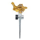 Zinc Impulse Sprinkler With Metal 2-Way Spike MS2